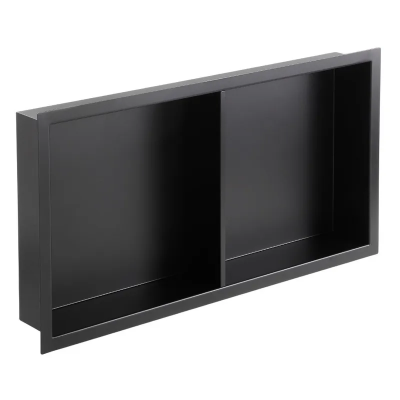 Полиця для ванної кімнати Mixxus Premium Niche-0103 Black (MI6682)