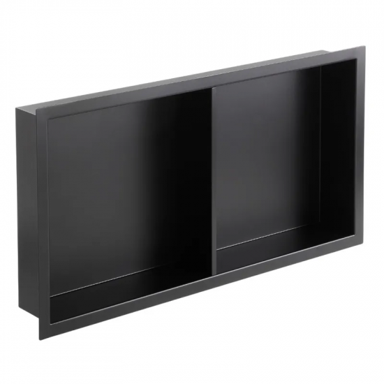 Полиця для ванної кімнати Mixxus Premium Niche-0103 Black (MI6682)