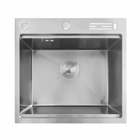 Мийка Mixxus MH5050-SK NANO-SILVER (3.0/0.8) з н.ст. зі сходинкою для суш.,з підст.під ножі(нерж.)(