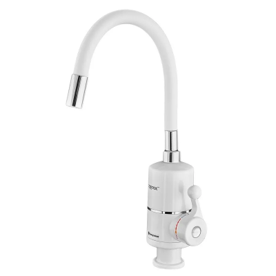 Проточний водонагрівач Zerix ELW06-F-WHITE 3,3 kW силіконовий вилив, на мийку (ZX5857)