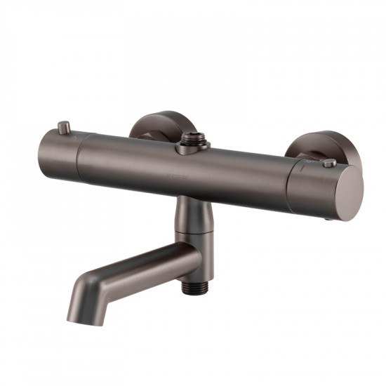 Душова колонна з термостатичним змішувачем Koer KB-57029-07 3 функції, колір графіт (KR5498)