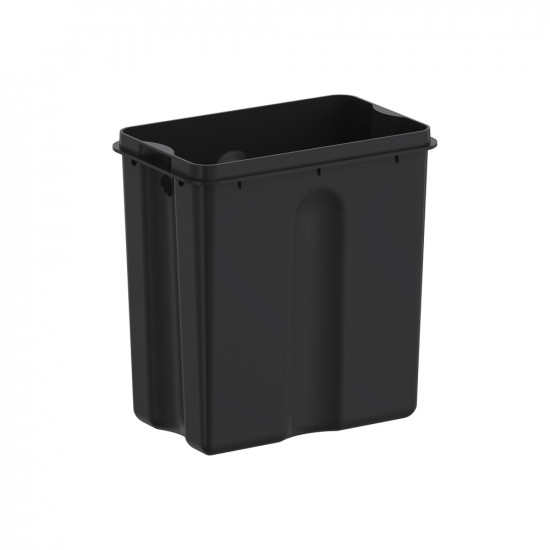 Ведро для мусора с плавным закрытием прямоугольное Koer TC-010315-02 15 л цвет нержавейка (KR5603)