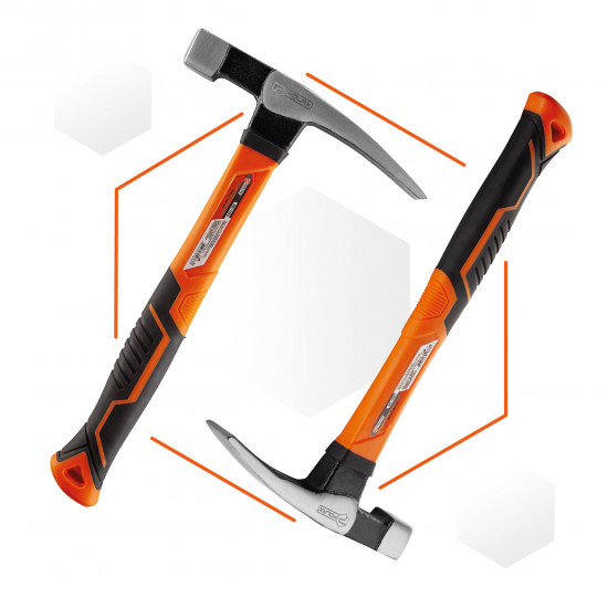 Молоток каменяра Polax з фібергласовою ручкою 600 г (36-050)