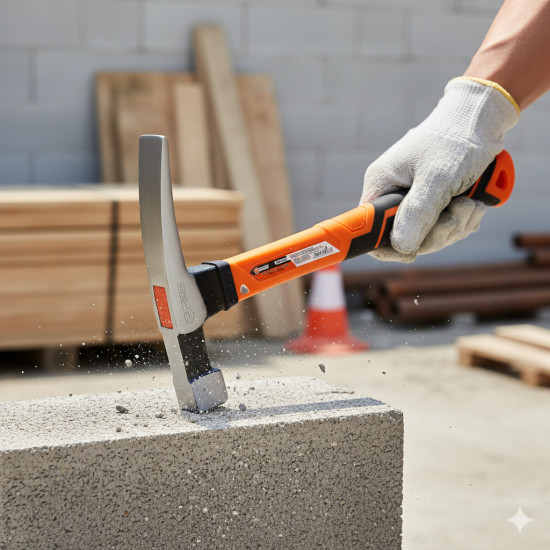 Молоток каменяра Polax з фібергласовою ручкою 600 г (36-050)