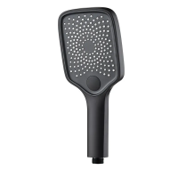 Лійка в душ Mixxus SH-18 Black (3 режими) (LE2790)