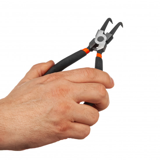 Знімач стопорних кілець Polax вигнуті на стискання 150 мм (35-033)