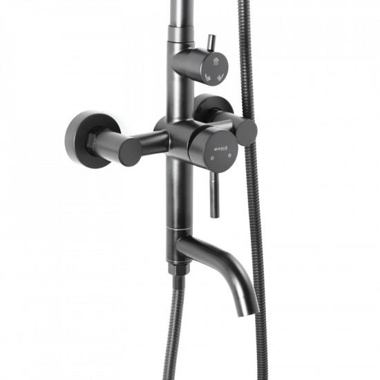Душевая колонна с mixers Mixxus SUS-009-J черный (из нерж. стали) (MI2808)