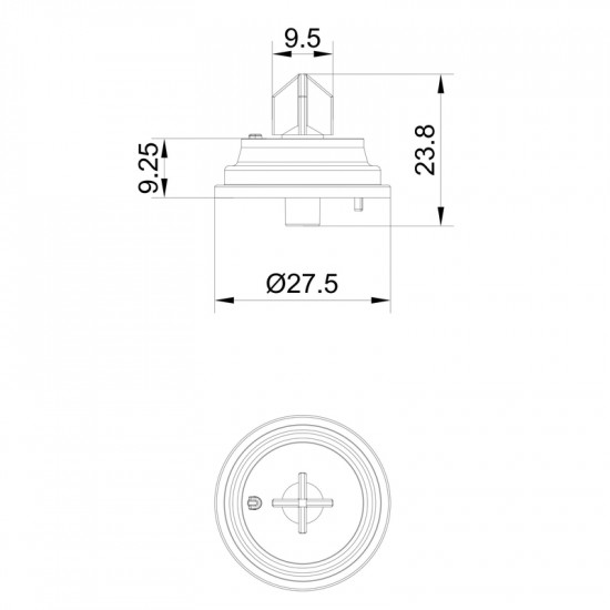 Мембрана для наповнювального клапана бачка унітазу Koer KT-1411 для KT-0105, KT-0106 (KR5708)