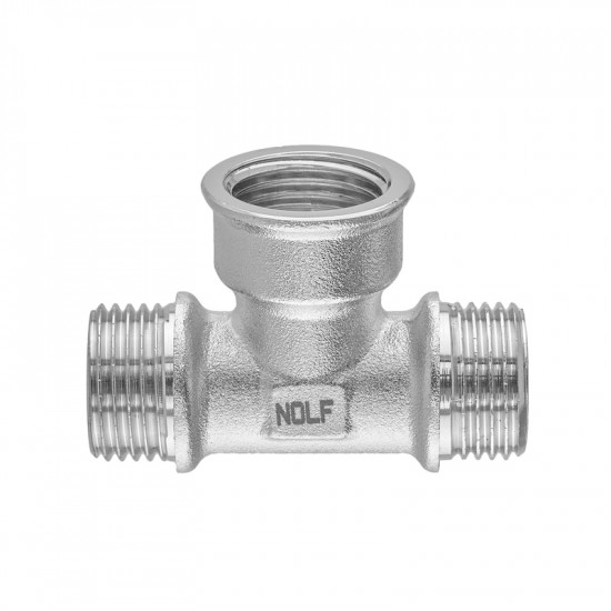 Трійник Nolf NFC.T06MFM-N-1/2"MFM нікельований (NF3100)