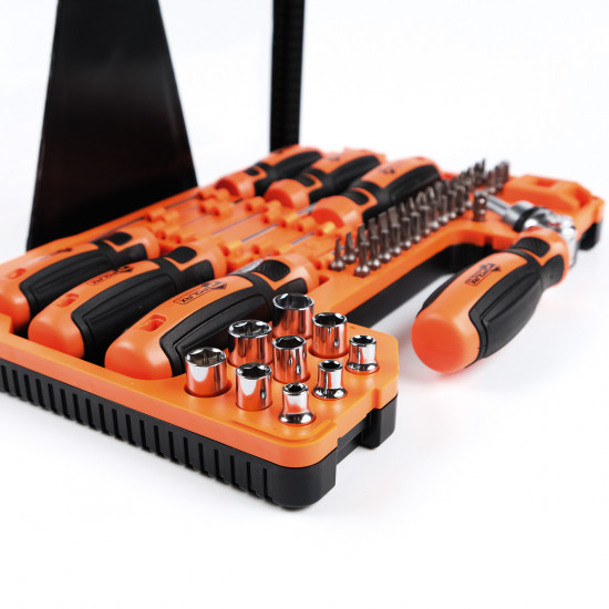 Набір викруток, біт і насадок Polax 51 предмет (51-053)