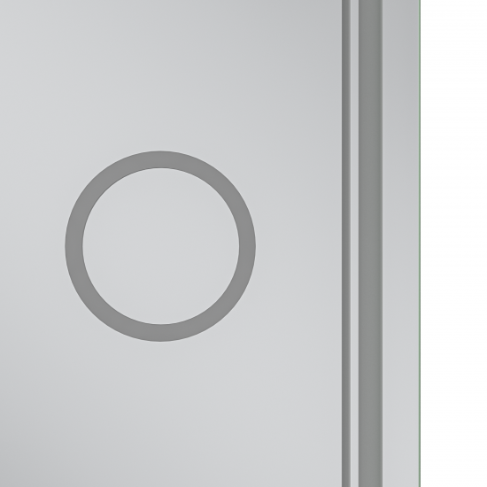 Зеркало Mixxus Premium QUADRO MR20-100x80 (LED Touch, Anti-fog, димер, линза) (MP6623)