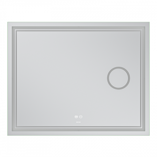 Зеркало Mixxus Premium QUADRO MR20-100x80 (LED Touch, Anti-fog, димер, линза) (MP6623)