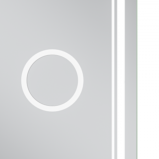 Зеркало Mixxus Premium QUADRO MR20-100x80 (LED Touch, Anti-fog, димер, линза) (MP6623)