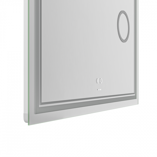 Зеркало Mixxus Premium QUADRO MR20-100x80 (LED Touch, Anti-fog, димер, линза) (MP6623)