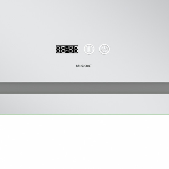 Зеркало Mixxus Premium FLASH MR21-70x90 (LED Touch, Anti-fog, диммер, часы) (MP6618)