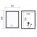 Зеркало Mixxus Premium FLASH MR21-70x90 (LED Touch, Anti-fog, диммер, часы) (MP6618)
