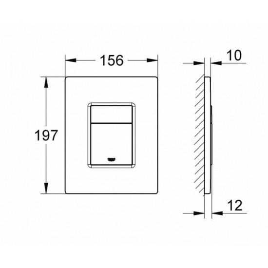 Панель слива Grohe Skate Cosmopolitan для унитаза (38732000)