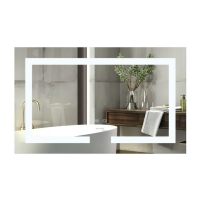 Зеркало Mixxus HARD MR07-80x50 с LED Touch, Anti-fog, диммером, регулировкой яркости (MI6658)