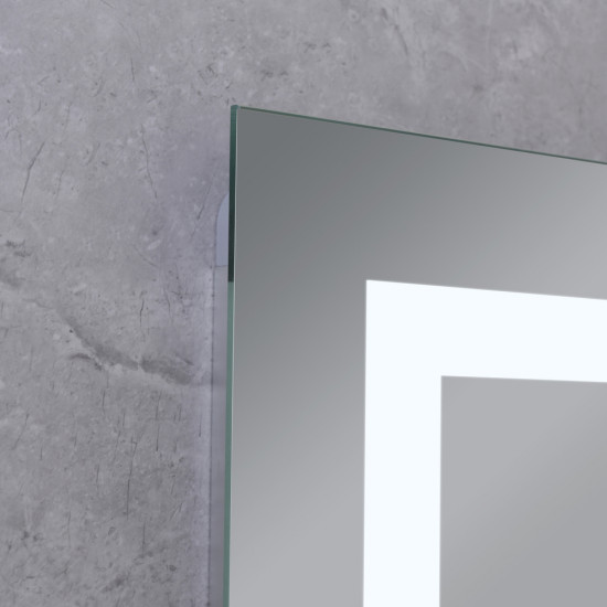 Дзеркало Mixxus HARD MR07-80x50 з LED Touch, Anti-fog, димером, регулюванням яскравості (MI6658)