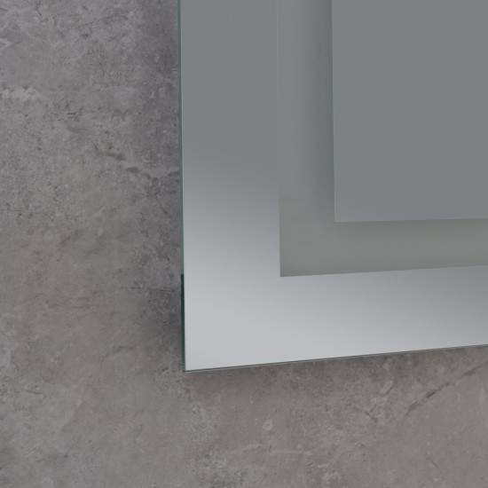 Дзеркало Mixxus HARD MR07-80x50 з LED Touch, Anti-fog, димером, регулюванням яскравості (MI6658)