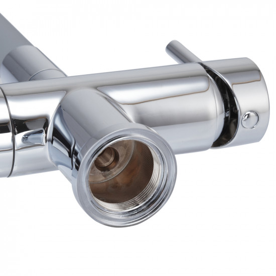 Кухонний змішувач з силік. виливом і вих. для питної води KOER KB-72002-01 (KR3383)