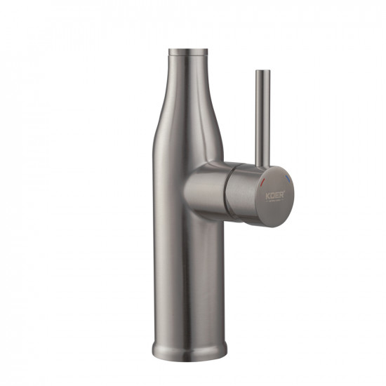 Кухонний змішувач з силіконовим виливом KOER KI-70005-02 (нерж. сталь) (KR3388)