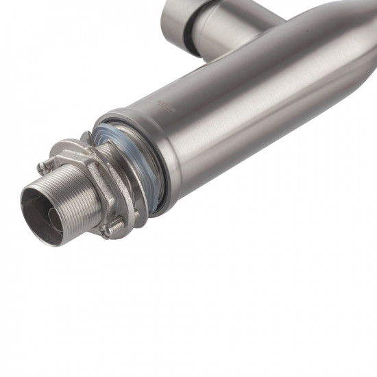 Кухонний змішувач з силіконовим виливом KOER KI-70005-02 (нерж. сталь) (KR3388)