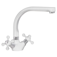 Кухонний змішувач білий Mixxus Color 273 (MI2760)