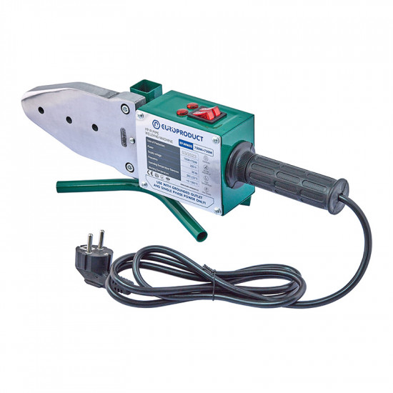 Паяльник Europroduct EP.WM05 для PPR труб (плоскі насадки) 20/40mm (EP6095)