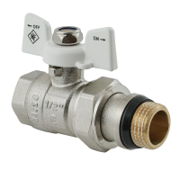 Кран кульовий з американкою Nolf classic NFC.963-06-1/2" FM ГШМ WHITE "антипротікання" (NF3160)