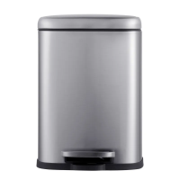 Корзина для мусора с плавным закрытием прямоугольная Mixxus Premium Style-TC0305 SS Цвет 5л цвет нержавейка