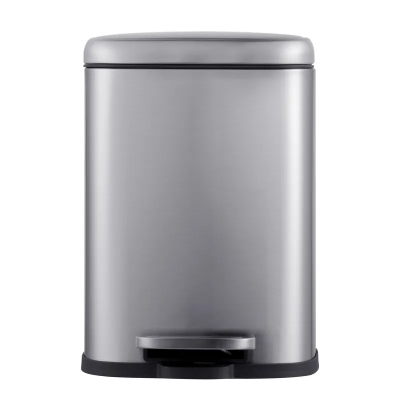 Відро для сміття з плавним закриттям прямокутне Mixxus Premium Style-TC0305 SS Color 5л колір нержа