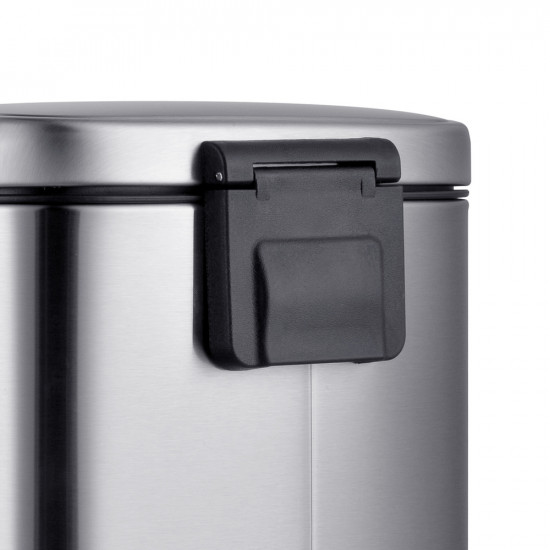 Відро для сміття з плавним закриттям прямокутне Mixxus Premium Style-TC0305 SS Color 5л колір нержа