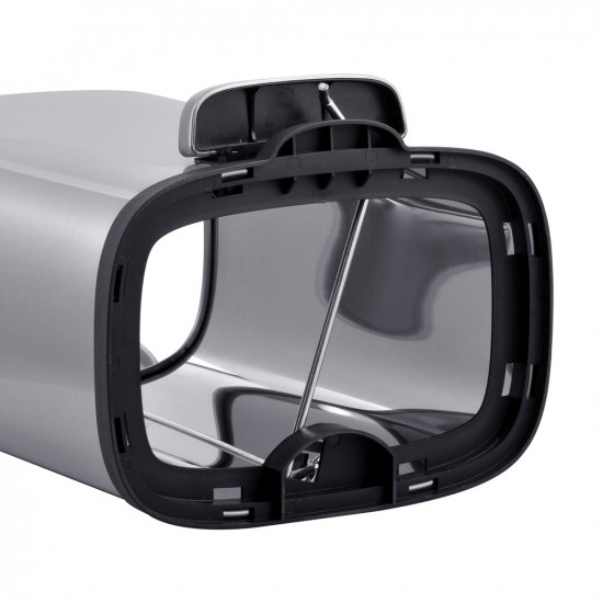 Відро для сміття з плавним закриттям прямокутне Mixxus Premium Style-TC0305 SS Color 5л колір нержа