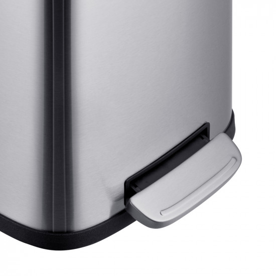 Відро для сміття з плавним закриттям прямокутне Mixxus Premium Style-TC0305 SS Color 5л колір нержа