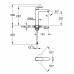Одноважільний змішувач для раковини XL-розміру Grohe Cubeo (1017292430)