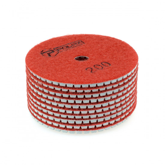 Диск алмазний Polax шліфувальний гнучкий на липучці "Черепашка" 100 мм, P200 (54-202)