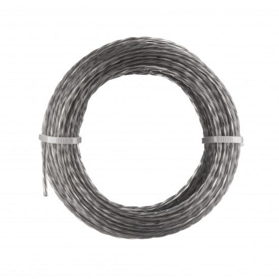 Жилка для триммера "Кручёный квадрат с кордом" 2 мм Polax 15 м (70-084)