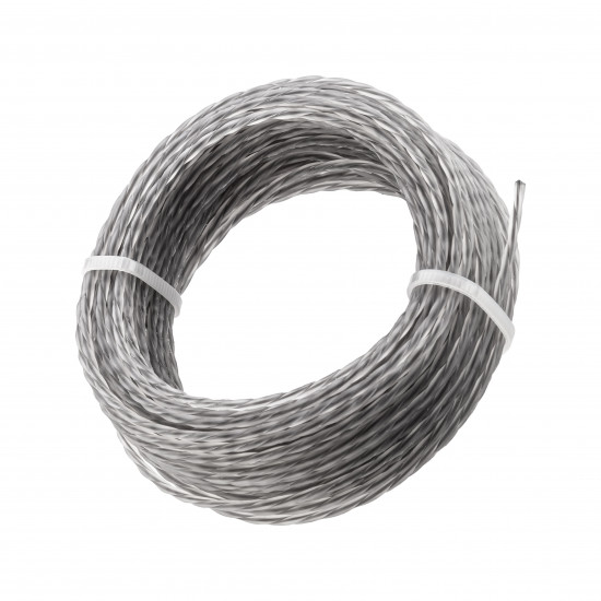 Жилка для триммера "Кручёный квадрат с кордом" 2 мм Polax 15 м (70-084)