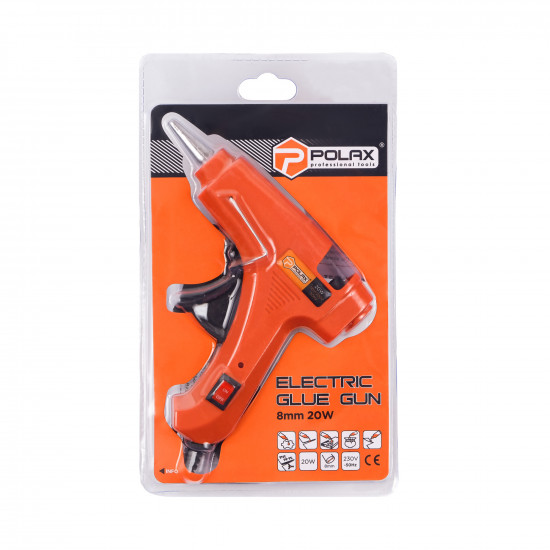 Клейовий пістолет Polax з вимикачем 8 мм 20 Вт (32-020) Клейовий пістолет Polax з вимикачем 8 мм 20 Вт (32-020)