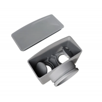 Затвор для душового трапу Koer FDS-04 комбінований "маятниковий"  з нержавіючою основою (KR5199)