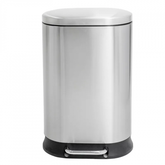 Відро для сміття з плавним закриттям овальне Mixxus Premium Strong-TC0120 SS Color 20л колір наржав