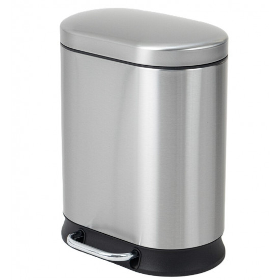 Відро для сміття з плавним закриттям овальне Mixxus Premium Strong-TC0120 SS Color 20л колір наржав
