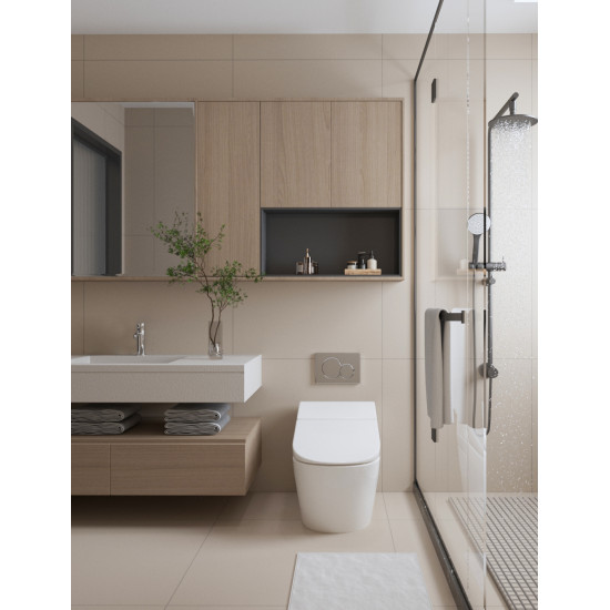 Полиця для ванної кімнати Mixxus Premium Niche-0102 Black (MI6680)