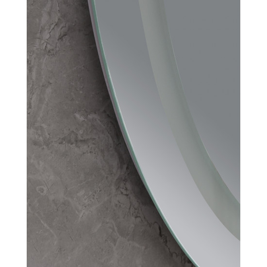 Зеркало Mixxus PLAIN MV02-60x80 с LED Touch, Anti-fog, диммером, регулировкой яркости, часами