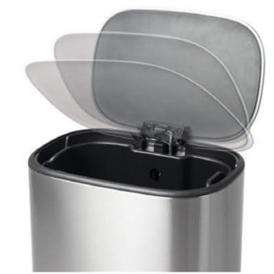 Ведро для мусора с плавным закрытием овальное Mixxus Premium Diverse-TC0105 SS Цвет 5л цвет нержавеющий