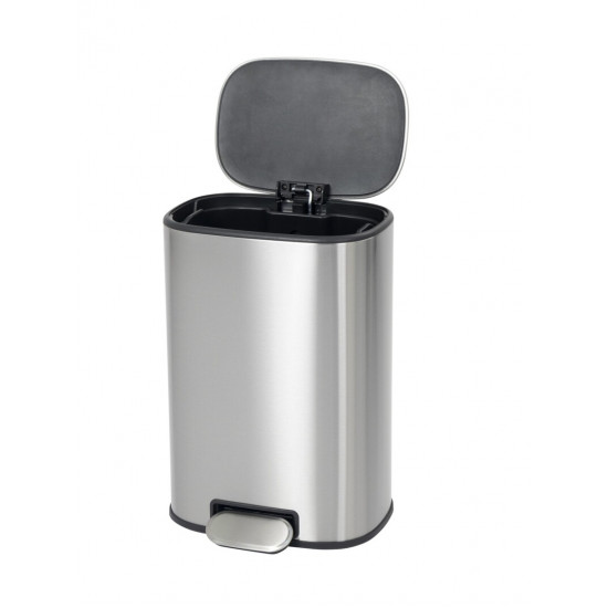 Ведро для мусора с плавным закрытием овальное Mixxus Premium Diverse-TC0105 SS Цвет 5л цвет нержавеющий