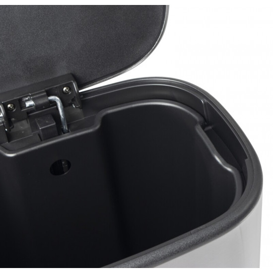 Ведро для мусора с плавным закрытием овальное Mixxus Premium Diverse-TC0105 SS Цвет 5л цвет нержавеющий