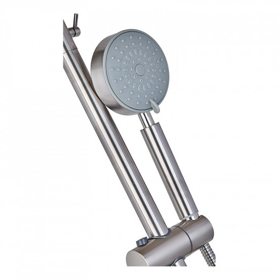Душевая колонка с смесителем Mixxus NEO-009-J (нерж. сталь) (MI6182)