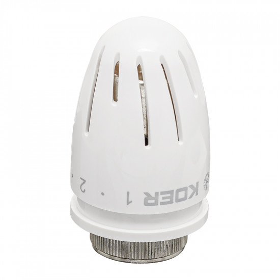 Комплект для подключения радиатора Koer SET-14 - 1/2"x3/4" (угловой) с термоголовкой ЗЗ (KR3178)